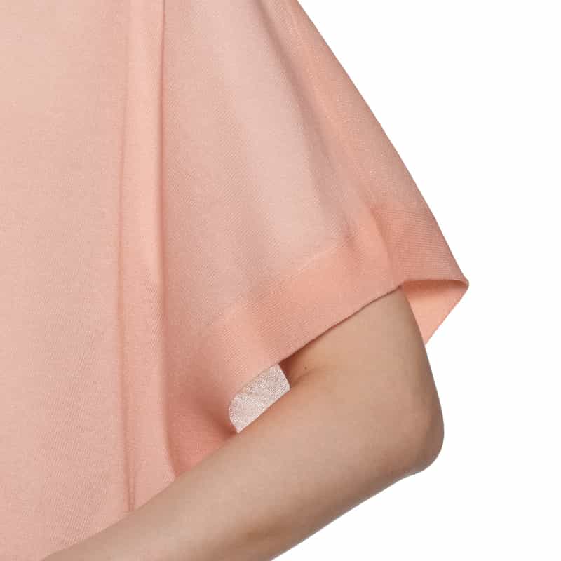 BARNEYS NEW YORK Vネック ハーフスリーブ オーバーサイズニットカーディガン LIGHT PINK