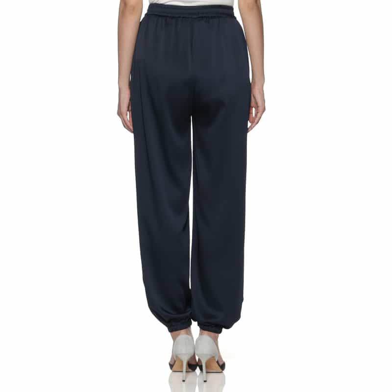 BARNEYS NEW YORK セットアップ ウォッシャブル イージーバルーンパンツ NAVY