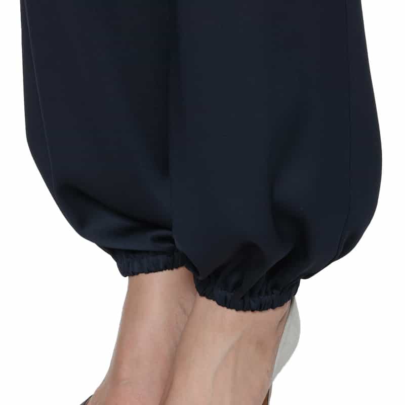 BARNEYS NEW YORK セットアップ ウォッシャブル イージーバルーンパンツ NAVY