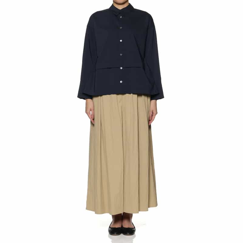 BARNEYS NEW YORK ウォッシャブル ボリュームタック イージーパンツ BEIGE