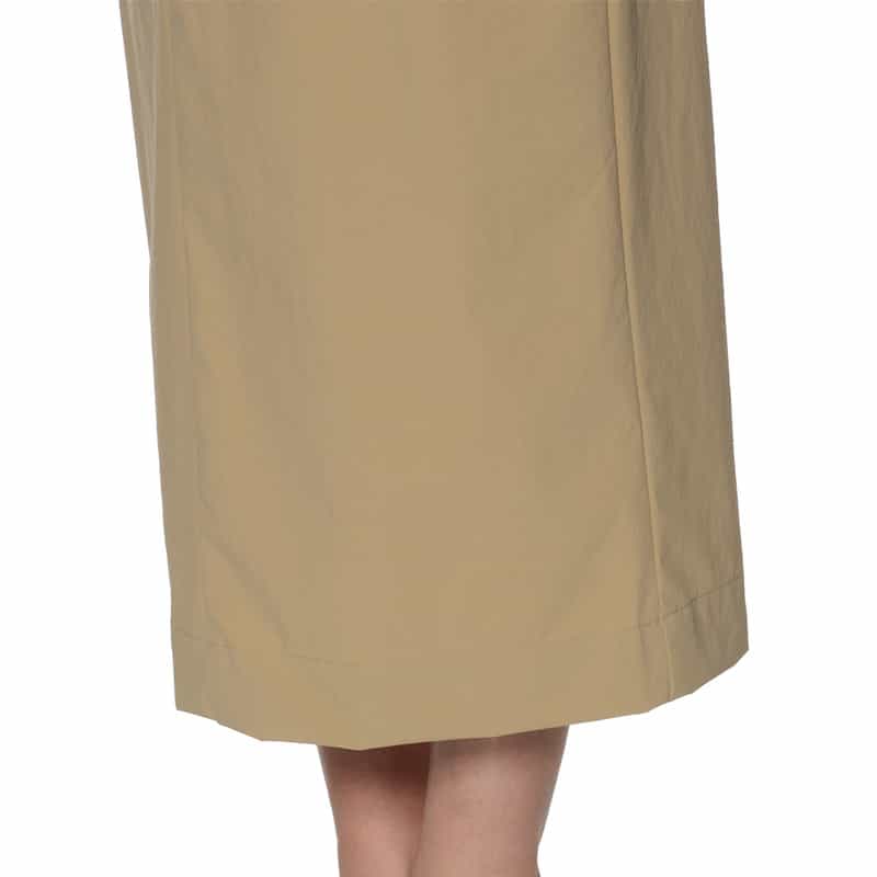 BARNEYS NEW YORK ウォッシャブル フロントタック タイトスカート BEIGE