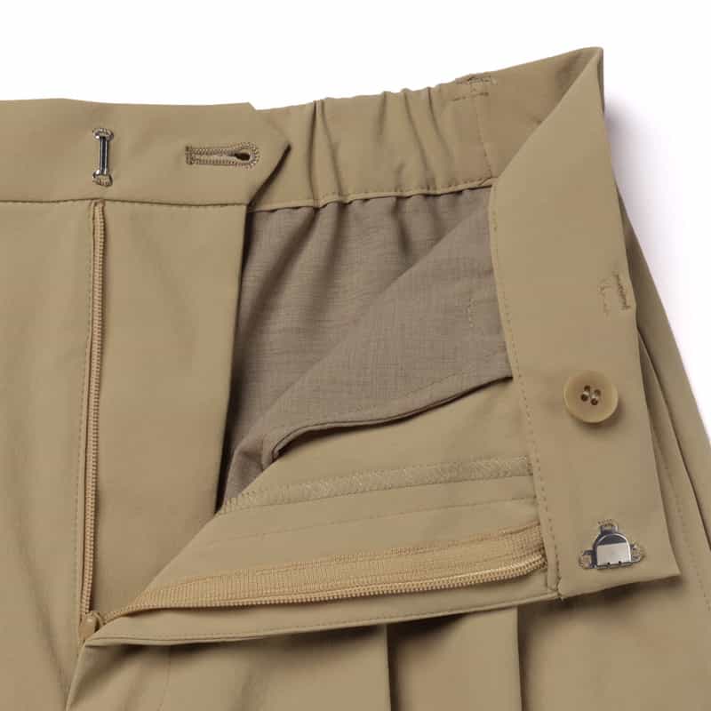 BARNEYS NEW YORK ウォッシャブル フロントタック タイトスカート BEIGE