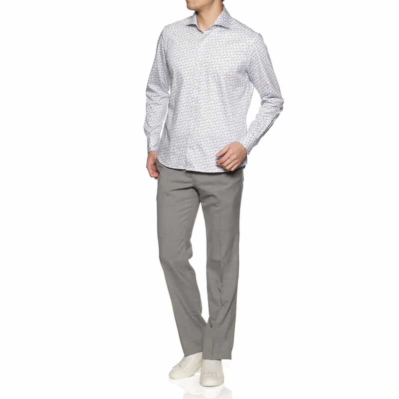 BARNEYS NEW YORK スリムストレートパンツ LIGHT GRAY