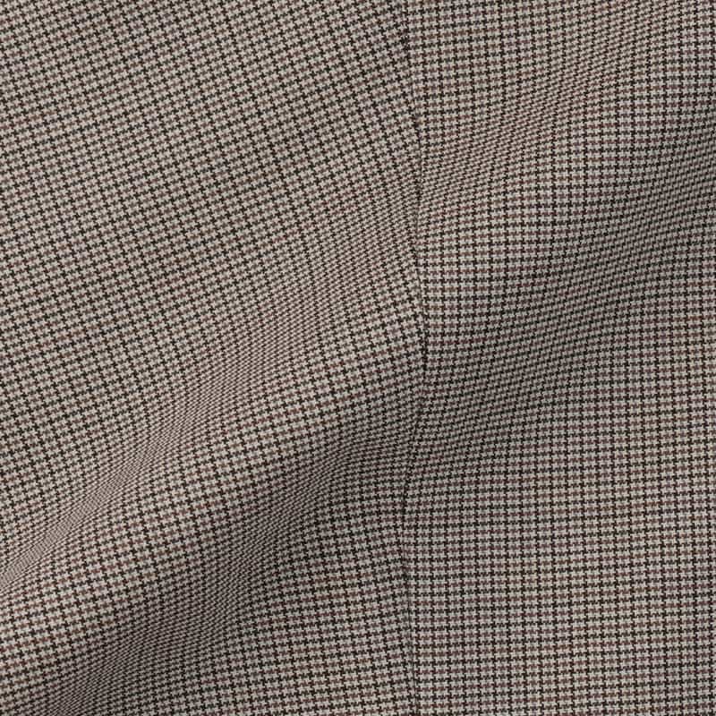 BARNEYS NEW YORK マイクロ千鳥柄スリムテーパードパンツ BEIGE