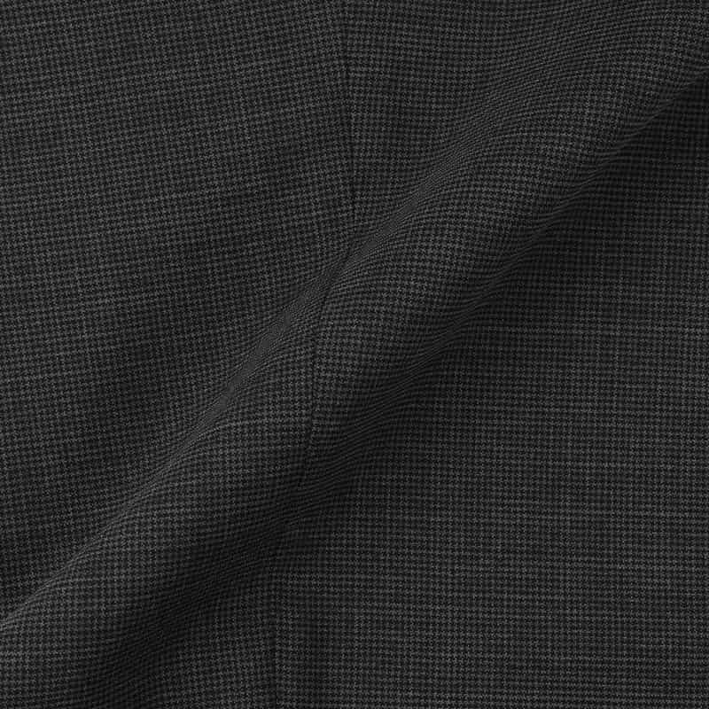 BARNEYS NEW YORK マイクロ千鳥柄スリムテーパードパンツ GRAY