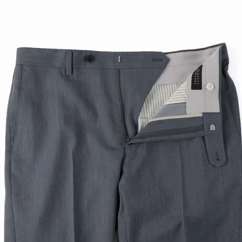 BARNEYS NEW YORK ウール素材スリムストレートパンツ BLUE