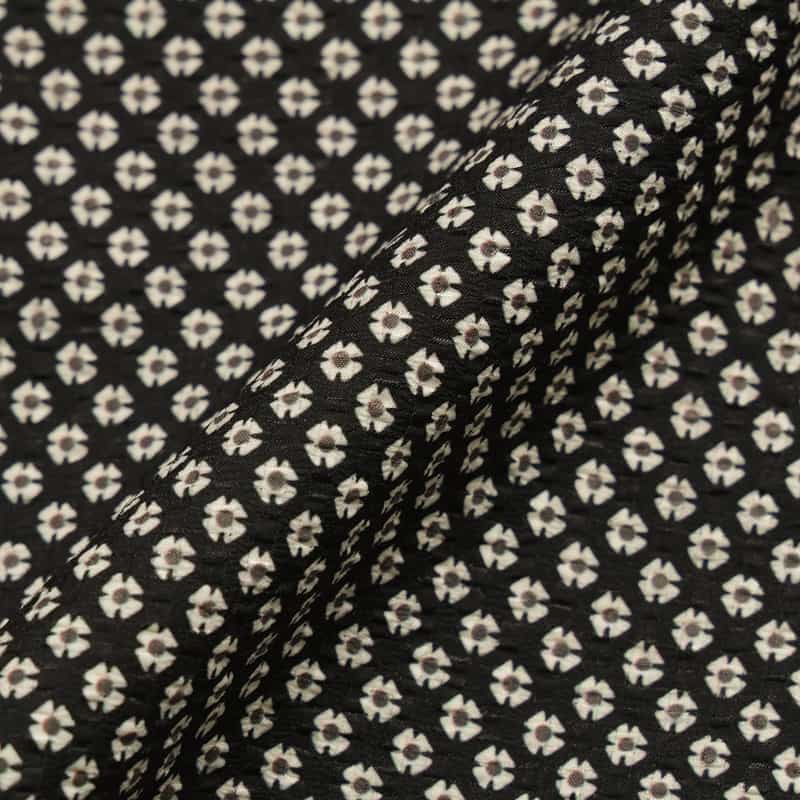 BARNEYS NEW YORK プリント ジャージーシャツ BLACK