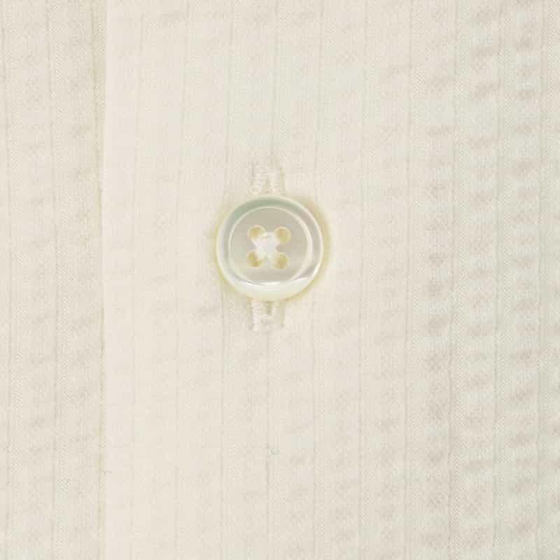 BARNEYS NEW YORK シアサッカー素材ストライプシャツ WHITE