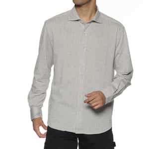 シアサッカー素材ストライプシャツ