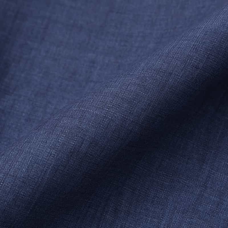 BARNEYS NEW YORK リネン素材レギュラーカラーシャツ BLUE