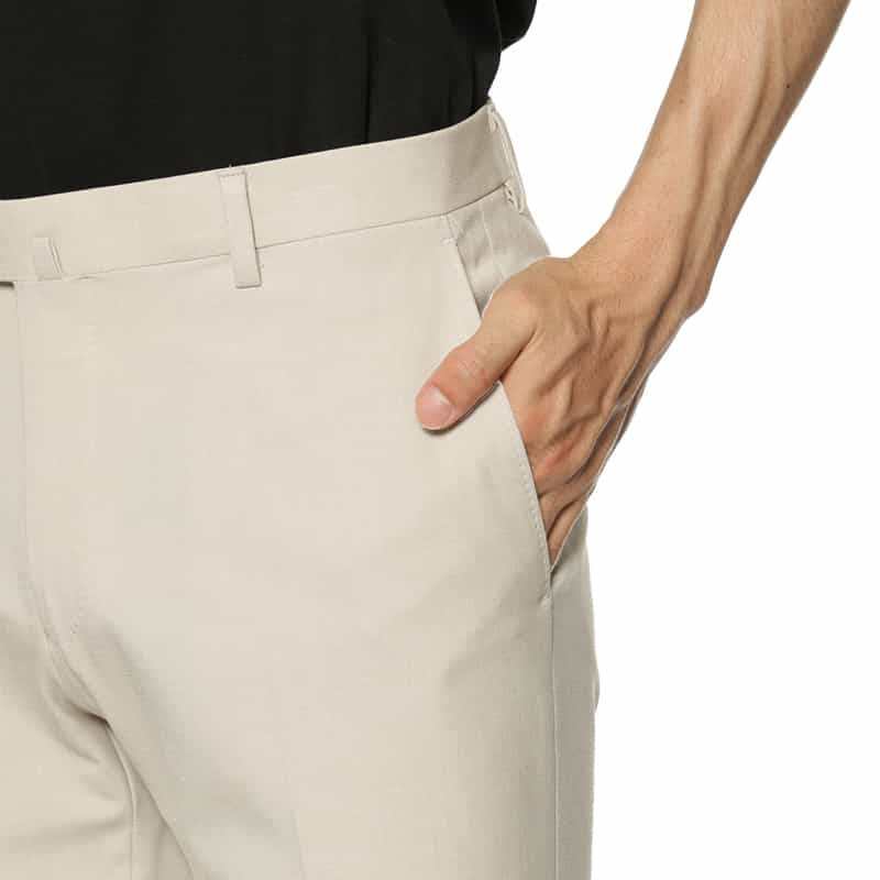 BARNEYS NEW YORK スリムテーパードパンツ BEIGE