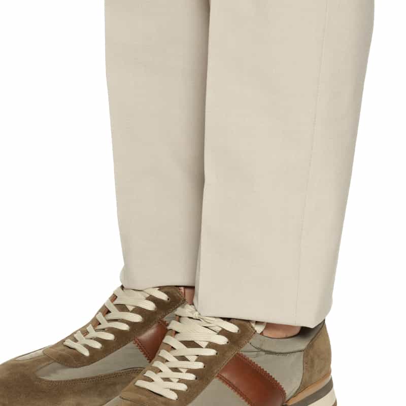 BARNEYS NEW YORK スリムテーパードパンツ BEIGE