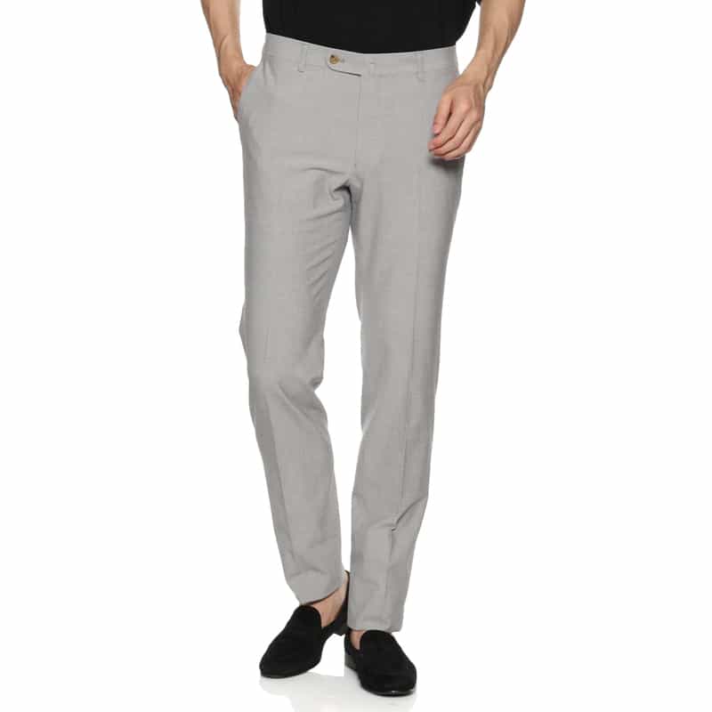 BARNEYS NEW YORK スリムテーパードパンツ LIGHT GRAY