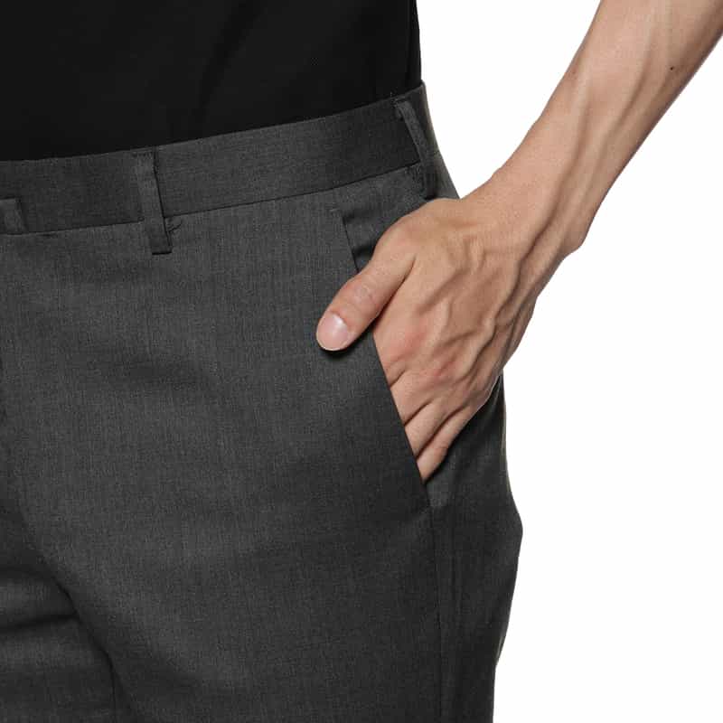 BARNEYS NEW YORK スリムストレートパンツ GRAY