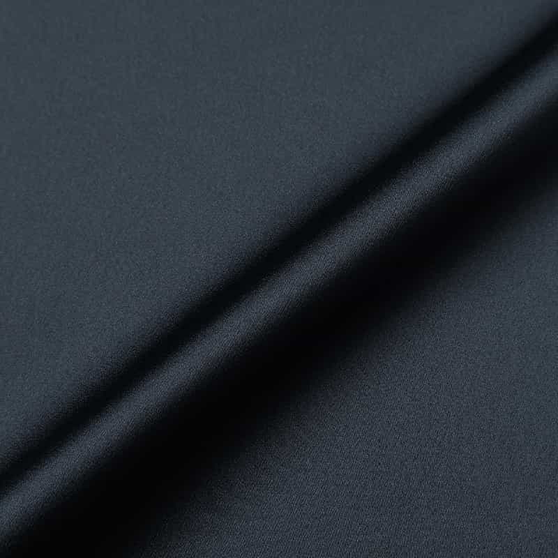 BARNEYS NEW YORK ウォッシャブル パールボタン付きフレアスリーブドレス NAVY