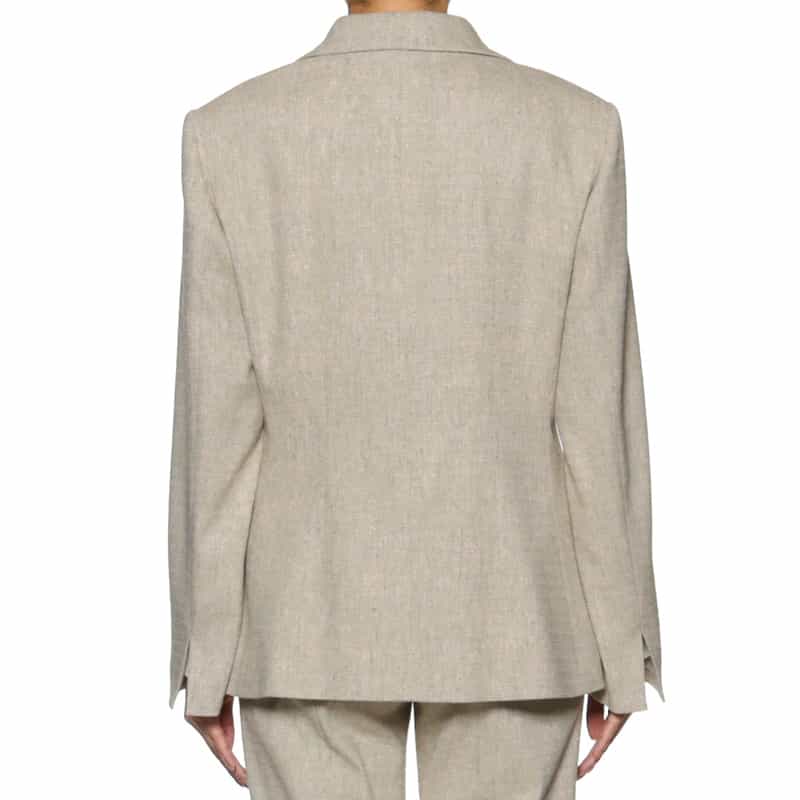 BARNEYS NEW YORK セットアップ ドビーツイードジャケット BEIGE