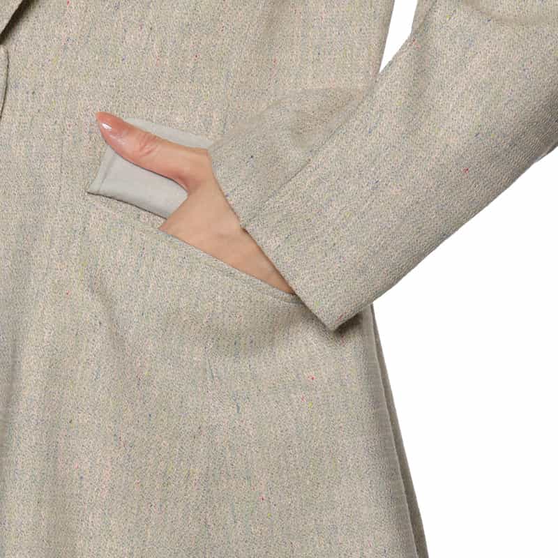 BARNEYS NEW YORK セットアップ ドビーツイードジャケット BEIGE