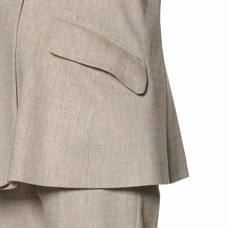 BARNEYS NEW YORK セットアップ ドビーツイードジャケット BEIGE