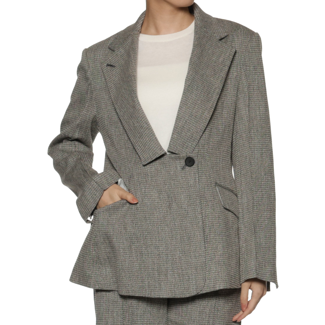 セットアップ ドビーツイードジャケット