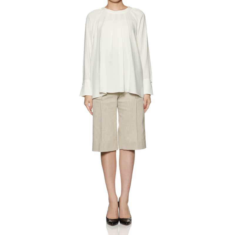 BARNEYS NEW YORK セットアップ ドビーツイードハーフパンツ BEIGE