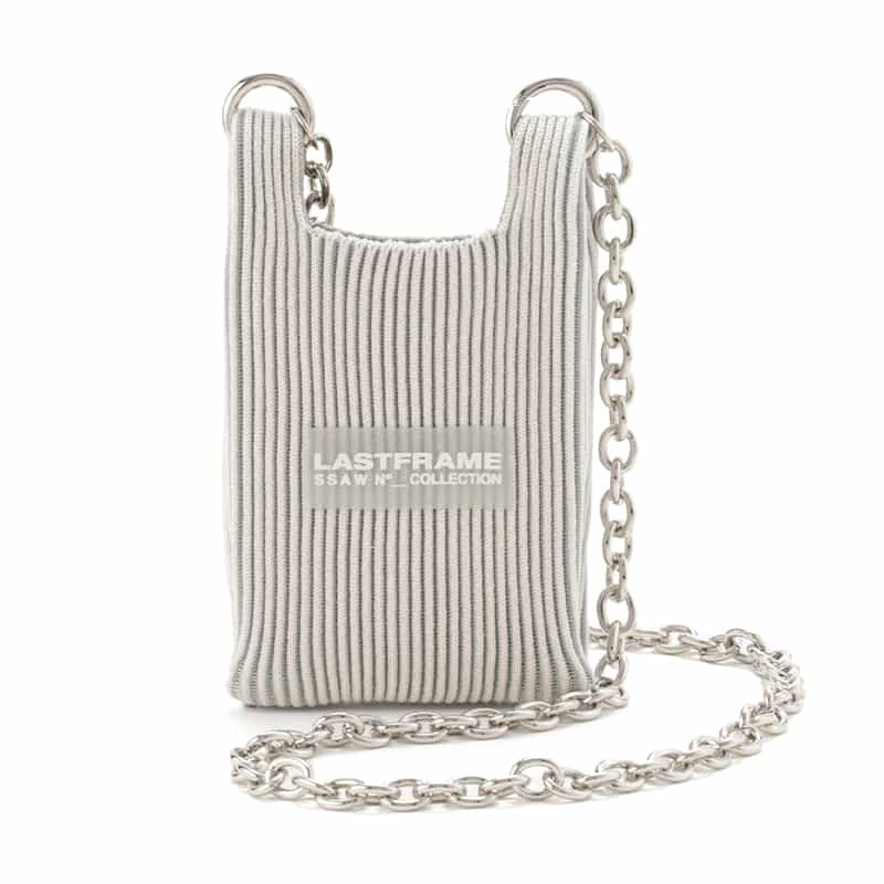LASTFRAME LASTFRAME＜ラストフレーム＞メタリック マイクロ マーケットバッグ "KYOTO" WHITE