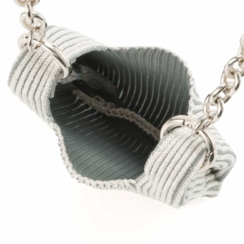 LASTFRAME LASTFRAME＜ラストフレーム＞メタリック マイクロ マーケットバッグ "KYOTO" WHITE