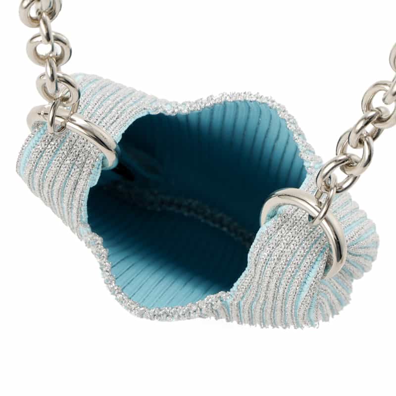 LASTFRAME LASTFRAME＜ラストフレーム＞メタリック マイクロ マーケットバッグ "KYOTO" LT BLUE