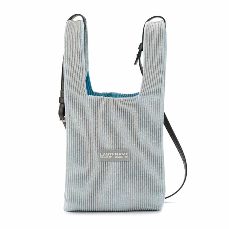LASTFRAME LASTFRAME＜ラストフレーム＞メタリック スモール マーケットバッグ "KYOTO" LT BLUE
