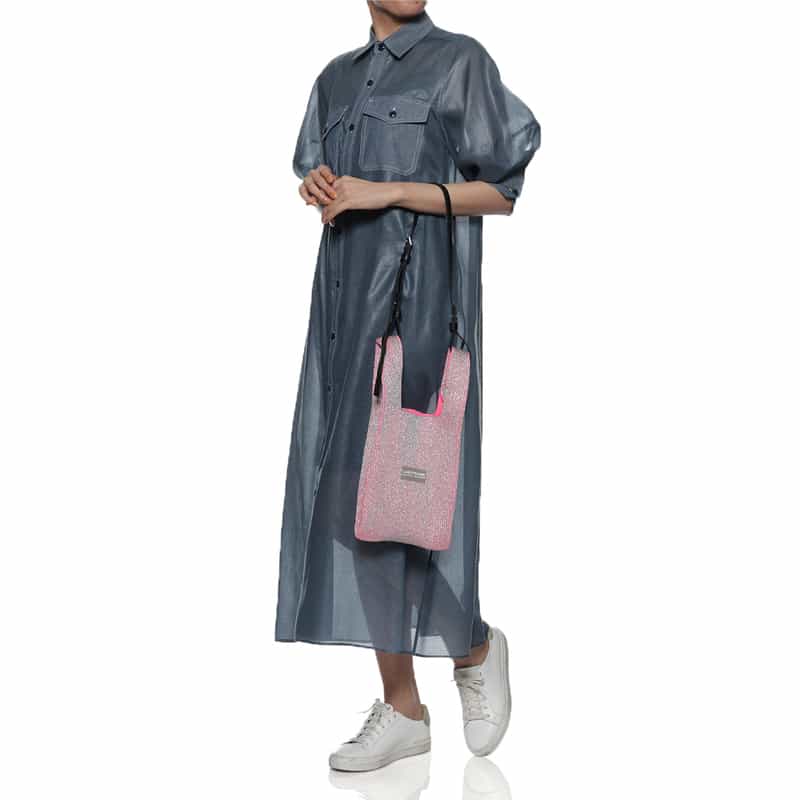 LASTFRAME LASTFRAME＜ラストフレーム＞メタリック スモール マーケットバッグ "KYOTO" PINK