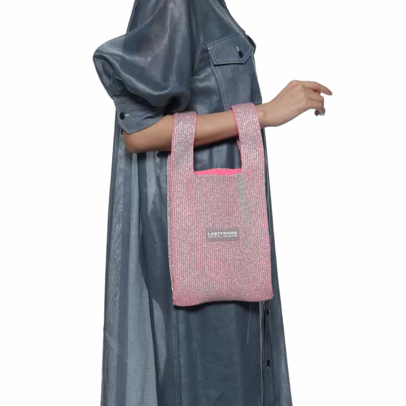 LASTFRAME LASTFRAME＜ラストフレーム＞メタリック スモール マーケットバッグ "KYOTO" PINK