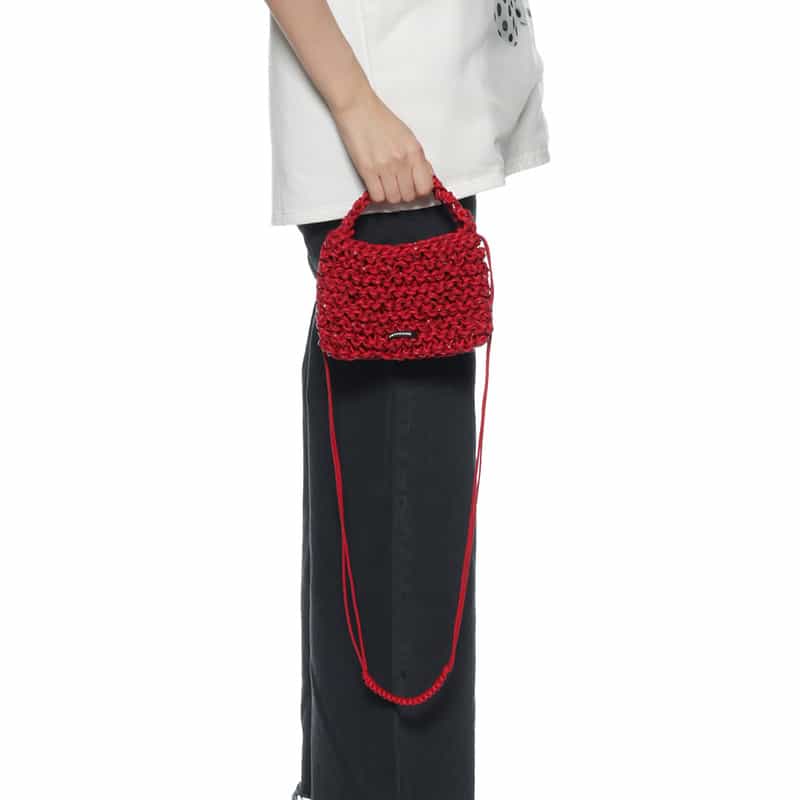 LASTFRAME LASTFRAME＜ラストフレーム＞2WAYハンドバッグ "CRAFTMADE" RED