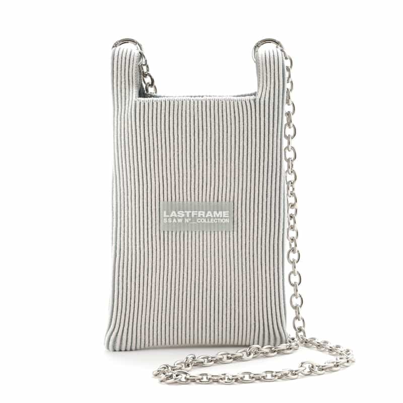 LASTFRAME LASTFRAME＜ラストフレーム＞メタリック ミニ マーケットバッグ "KYOTO" WHITE