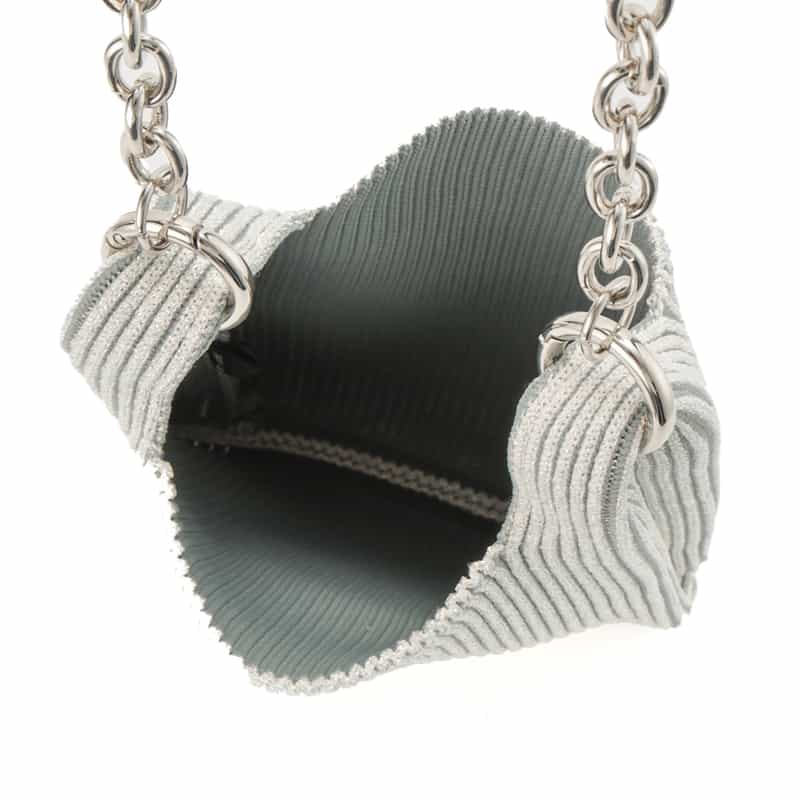 LASTFRAME LASTFRAME＜ラストフレーム＞メタリック ミニ マーケットバッグ "KYOTO" WHITE