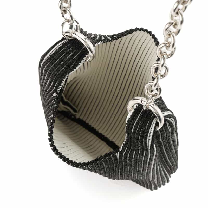 LASTFRAME LASTFRAME＜ラストフレーム＞メタリック ミニ マーケットバッグ "KYOTO" BLACK