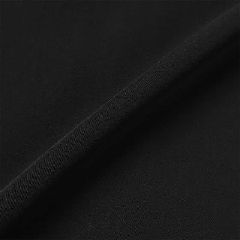 BARNEYS NEW YORK ウォッシャブル フロントタック パールスリーブ ブラウス BLACK