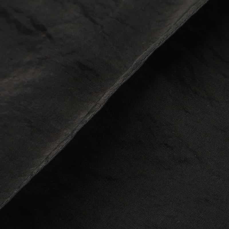 BARNEYS NEW YORK ウォッシャブル シアー素材ドローストリングロングスカート BLACK