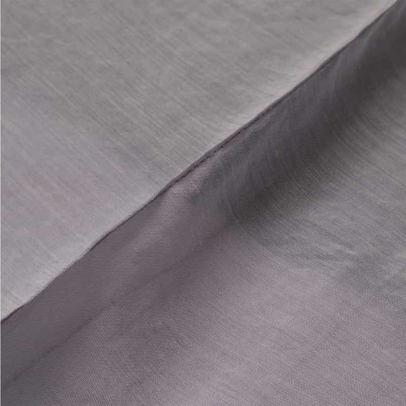 BARNEYS NEW YORK ウォッシャブル シアー素材ドローストリングロングスカート GRAY