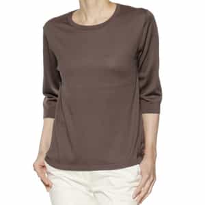 ウォッシャブル シーアイランドコットン ニットプルオーバー