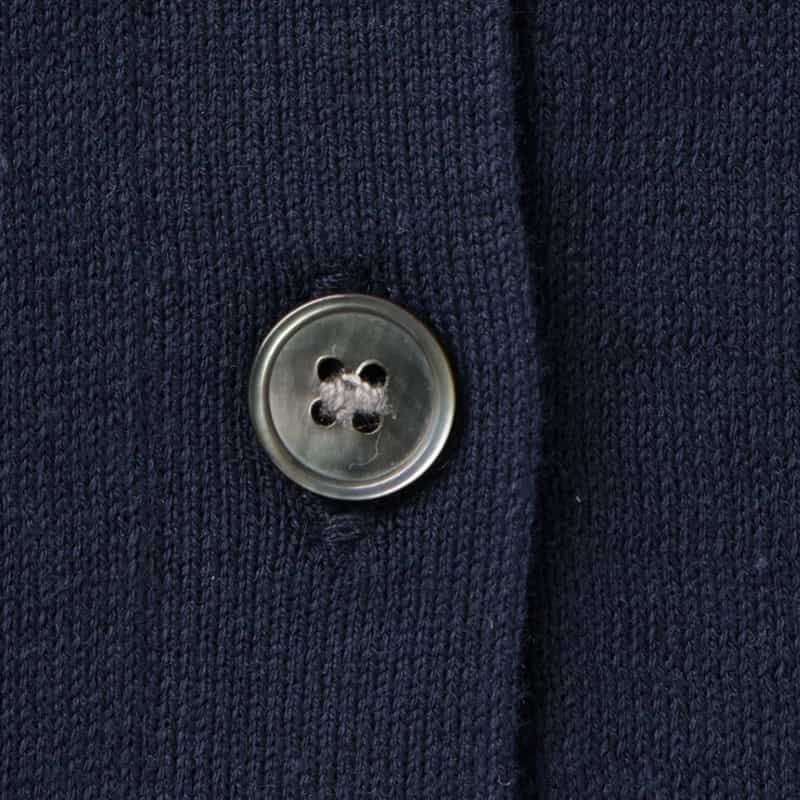 BARNEYS NEW YORK ウォッシャブル シーアイランドコットン ポロシャツ NAVY