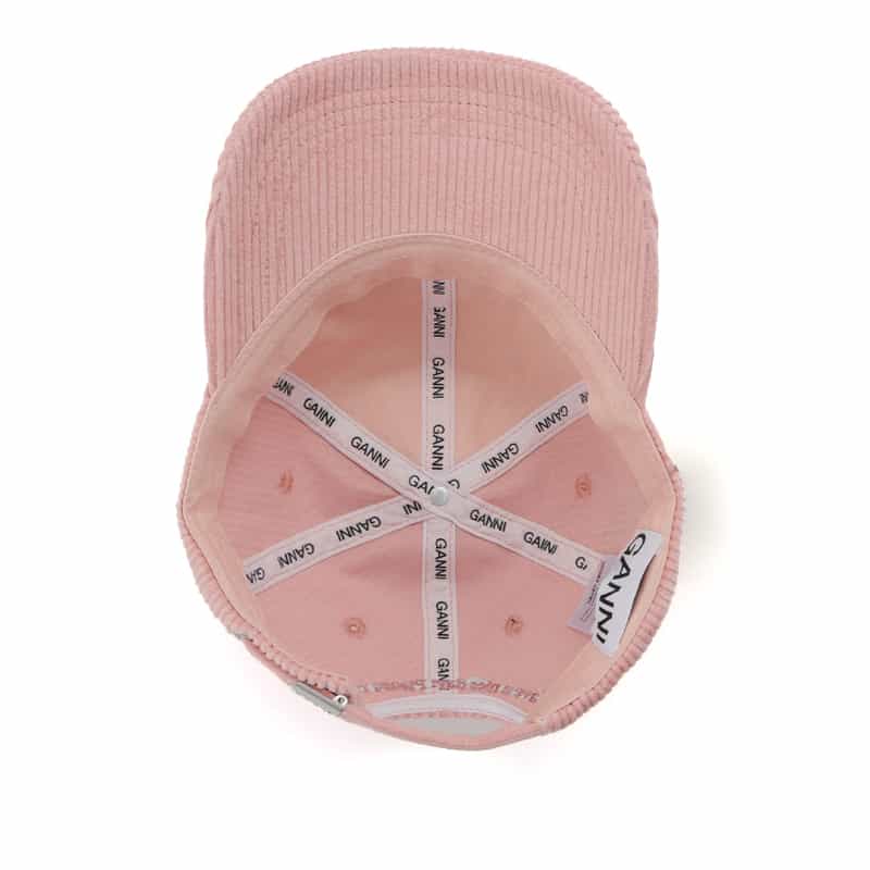 GANNI GANNI＜ガニー＞エンブロイダリーロゴ ベースボールキャップ PINK