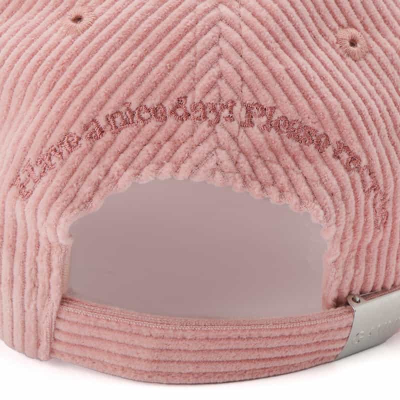 GANNI GANNI＜ガニー＞エンブロイダリーロゴ ベースボールキャップ PINK