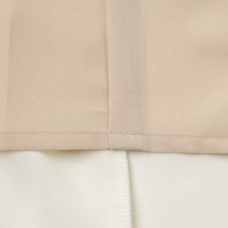 BARNEYS NEW YORK ウォッシャブル ドローストリング ワイドパンツ OFF WHITE