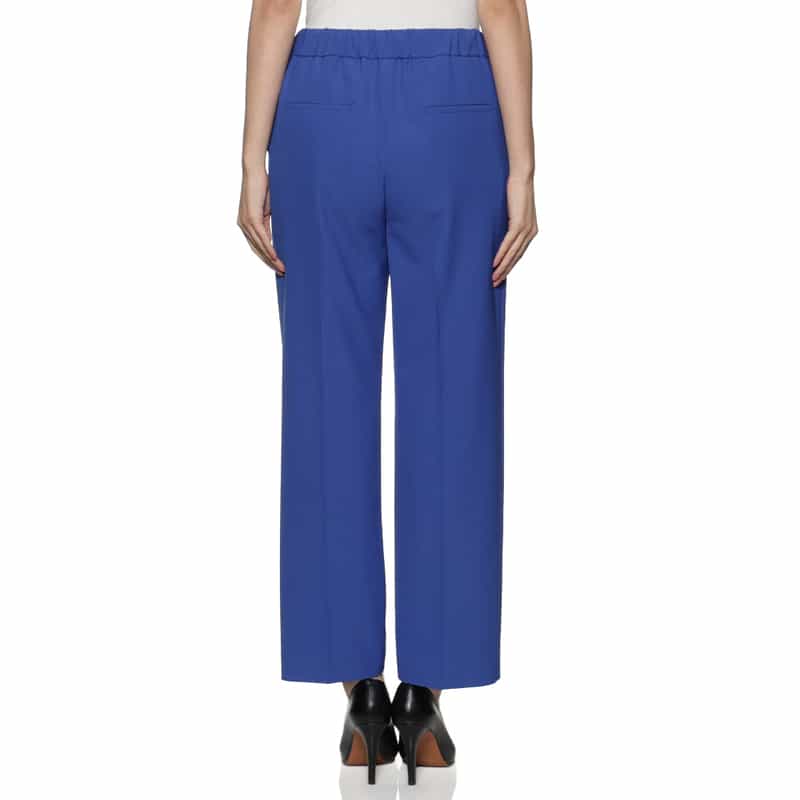 BARNEYS NEW YORK ウォッシャブル ウエストドローコード付きストレッチパンツ BLUE