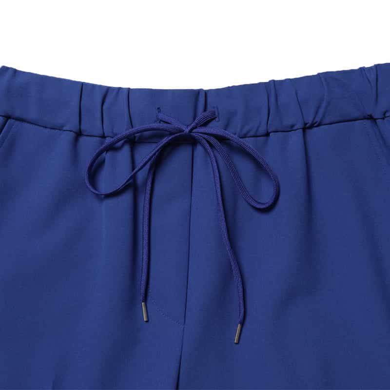 BARNEYS NEW YORK ウォッシャブル ウエストドローコード付きストレッチパンツ BLUE