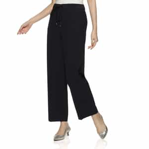 ウォッシャブル ウエストドローコード付きストレッチパンツ