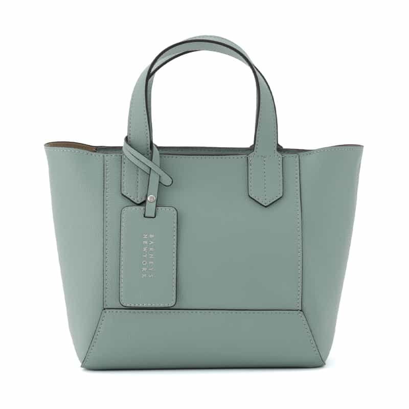 BARNEYS NEW YORK マイクロファイバー素材ミニトートバッグ LIGHT GREEN
