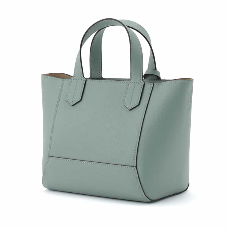 BARNEYS NEW YORK マイクロファイバー素材ミニトートバッグ LIGHT GREEN
