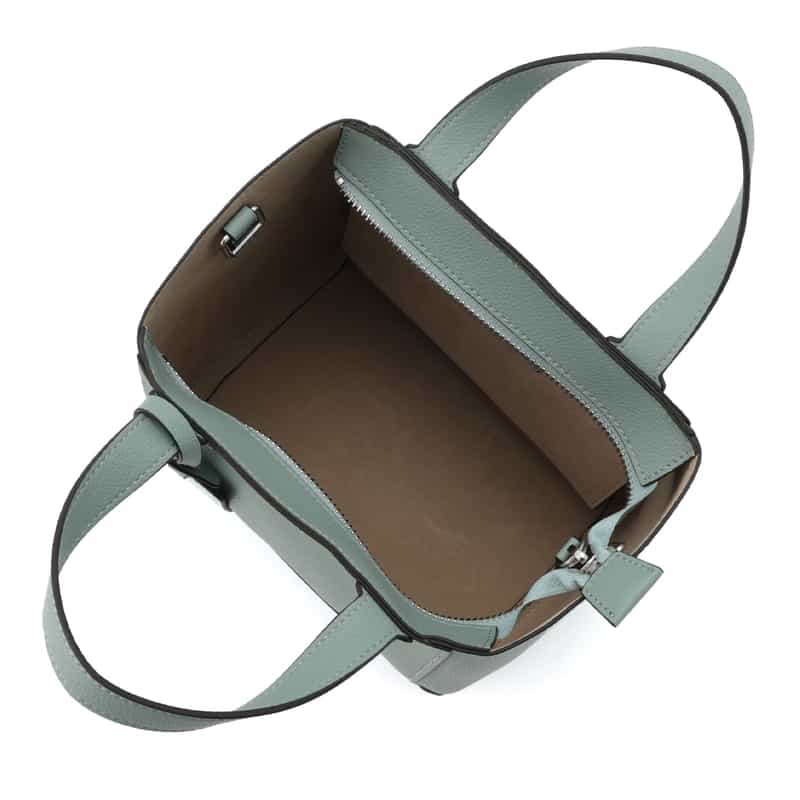 BARNEYS NEW YORK マイクロファイバー素材ミニトートバッグ LIGHT GREEN