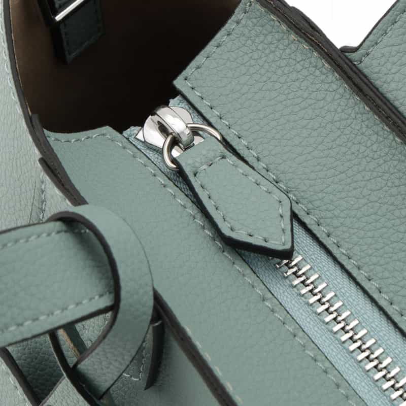 BARNEYS NEW YORK マイクロファイバー素材ミニトートバッグ LIGHT GREEN