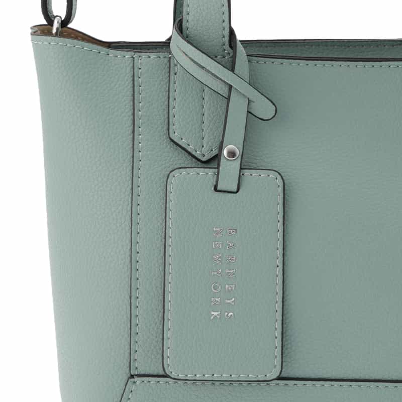 BARNEYS NEW YORK マイクロファイバー素材ミニトートバッグ LIGHT GREEN